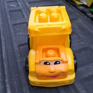 Yellow Friendly Dump Truck Kids Toy - Unbranded
